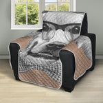 Hipster Golden Retriever Print Recliner Protector