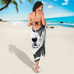 Hipster Jack Russell Terrier Print Beach Sarong Wrap