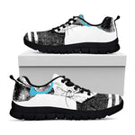 Hipster Jack Russell Terrier Print Black Sneakers