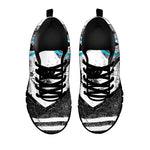 Hipster Jack Russell Terrier Print Black Sneakers