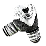 Hipster Jack Russell Terrier Print Boxing Gloves