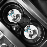 Hipster Jack Russell Terrier Print Car Coasters