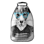 Hipster Jack Russell Terrier Print Car Seat Organizers