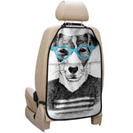 Hipster Jack Russell Terrier Print Car Seat Organizers