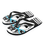 Hipster Jack Russell Terrier Print Flip Flops