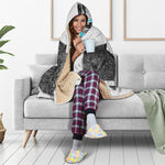 Hipster Jack Russell Terrier Print Hooded Blanket