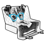 Hipster Jack Russell Terrier Print Pet Car Back Seat Cover