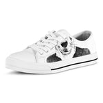 Hipster Jack Russell Terrier Print White Low Top Shoes