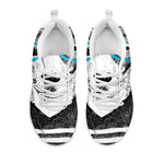 Hipster Jack Russell Terrier Print White Sneakers