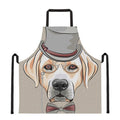 Hipster Labrador Retriever Print Apron