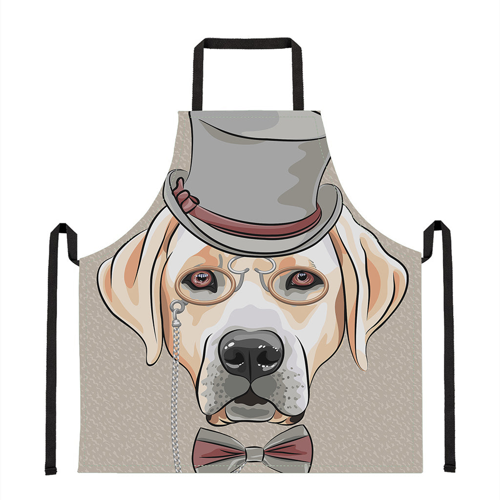 Hipster Labrador Retriever Print Apron