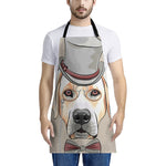 Hipster Labrador Retriever Print Apron