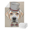 Hipster Labrador Retriever Print Blanket