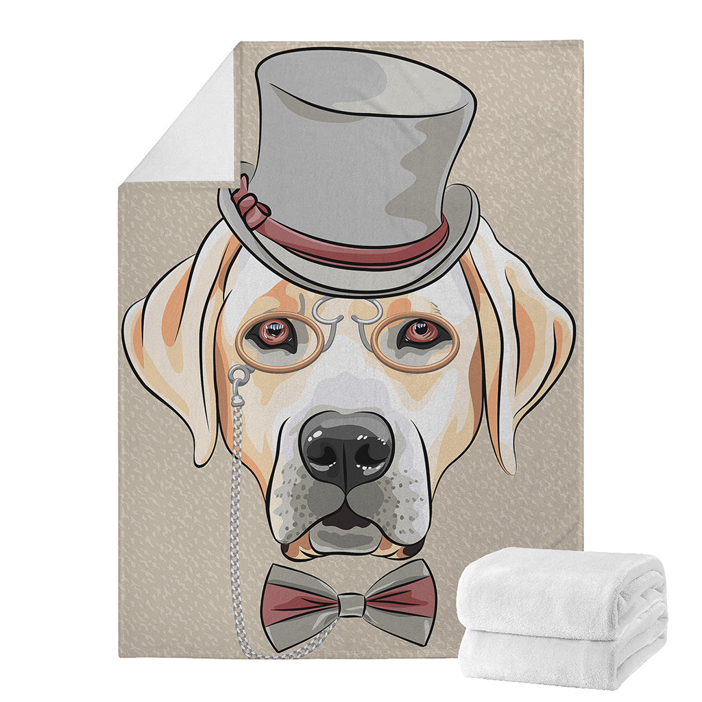 Hipster Labrador Retriever Print Blanket