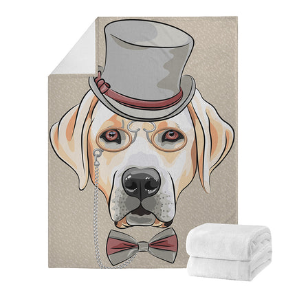 Hipster Labrador Retriever Print Blanket