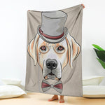 Hipster Labrador Retriever Print Blanket