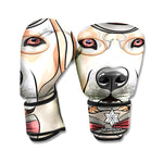 Hipster Labrador Retriever Print Boxing Gloves