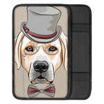 Hipster Labrador Retriever Print Car Center Console Cover