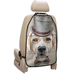 Hipster Labrador Retriever Print Car Seat Organizers
