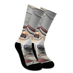 Hipster Labrador Retriever Print Crew Socks
