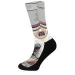 Hipster Labrador Retriever Print Crew Socks