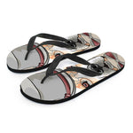 Hipster Labrador Retriever Print Flip Flops