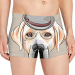 Hipster Labrador Retriever Print Men's Boxer Briefs