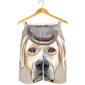 Hipster Labrador Retriever Print Men's Shorts