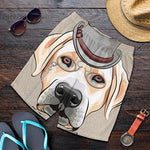 Hipster Labrador Retriever Print Men's Shorts