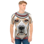 Hipster Labrador Retriever Print Men's T-Shirt