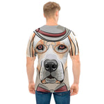 Hipster Labrador Retriever Print Men's T-Shirt