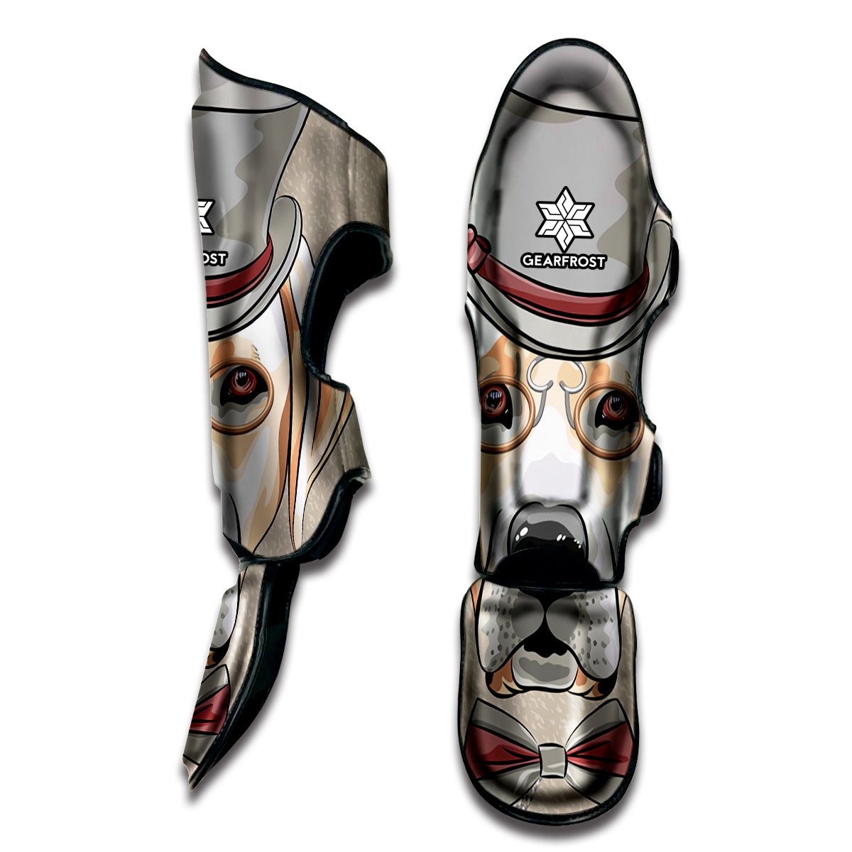 Hipster Labrador Retriever Print Muay Thai Shin Guard