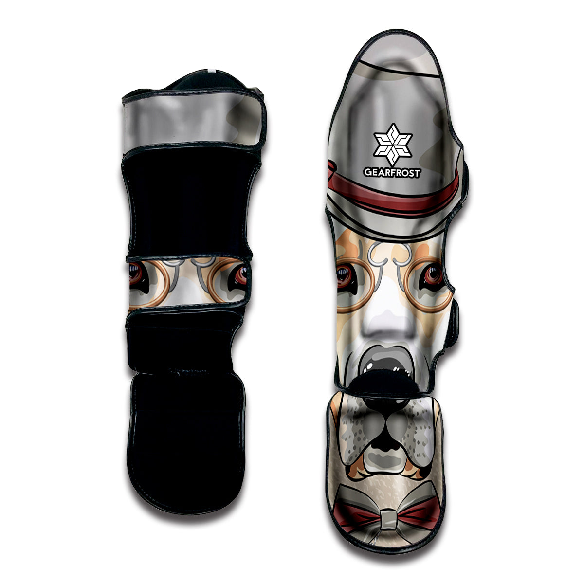 Hipster Labrador Retriever Print Muay Thai Shin Guard