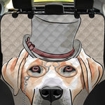Hipster Labrador Retriever Print Pet Car Back Seat Cover