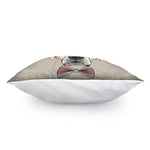 Hipster Labrador Retriever Print Pillow Cover