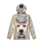Hipster Labrador Retriever Print Pullover Hoodie