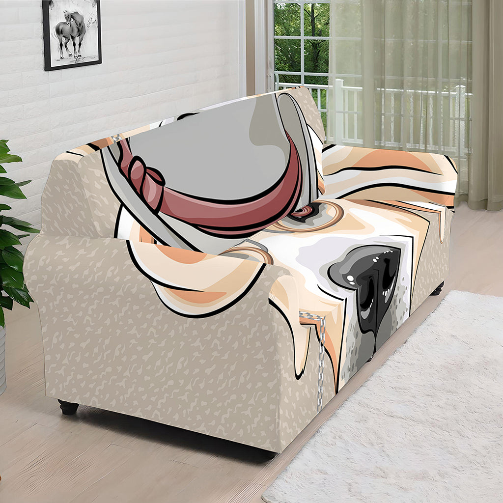 Hipster Labrador Retriever Print Sofa Cover