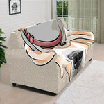 Hipster Labrador Retriever Print Sofa Cover