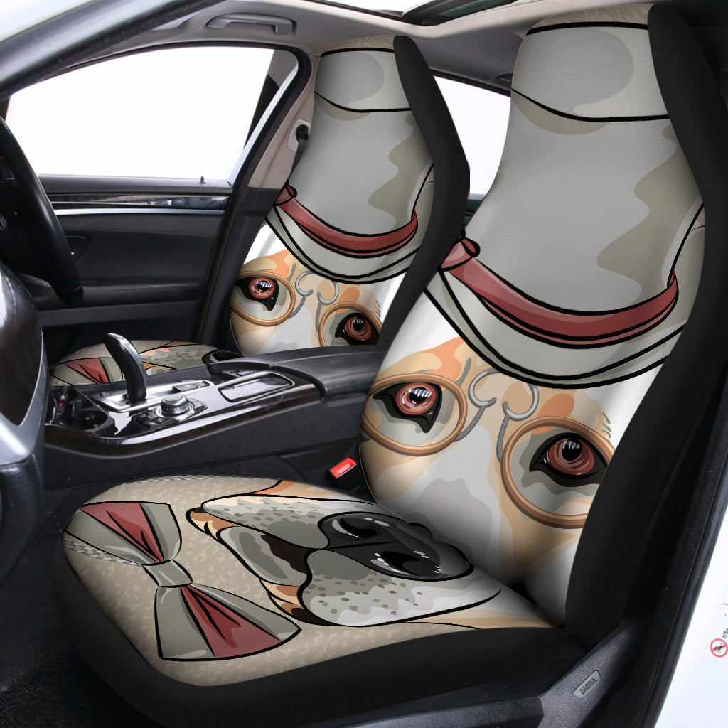 Hipster Labrador Retriever Print Universal Fit Car Seat Covers