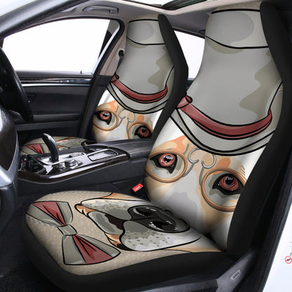 Hipster Labrador Retriever Print Universal Fit Car Seat Covers