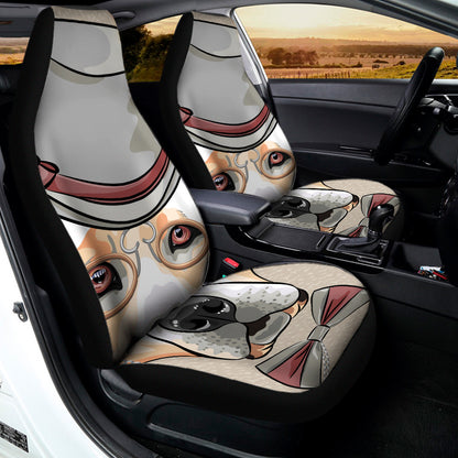 Hipster Labrador Retriever Print Universal Fit Car Seat Covers