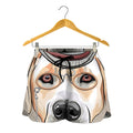 Hipster Labrador Retriever Print Women's Shorts