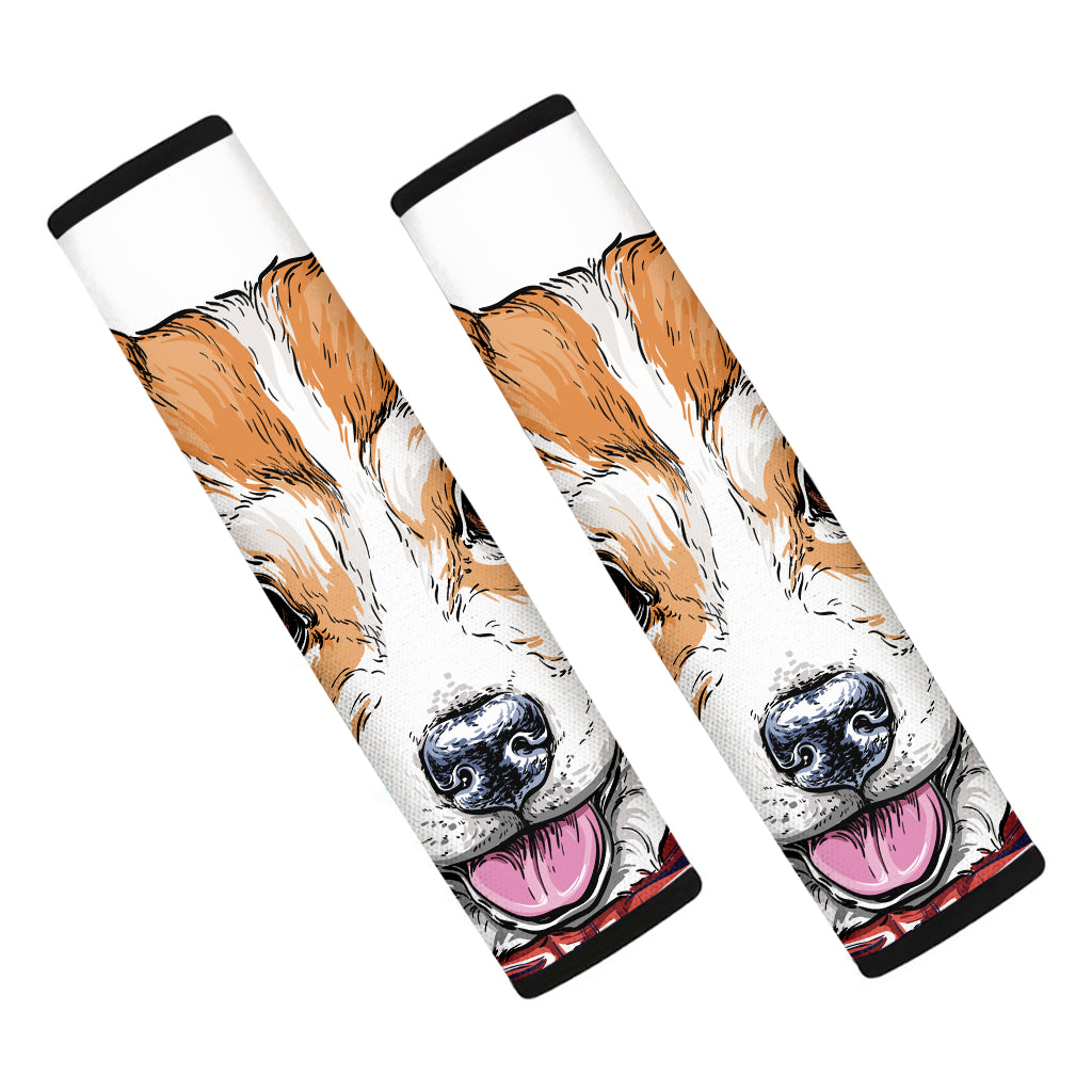 Hipster Pembroke Welsh Corgi Print Car Seat Belt Covers
