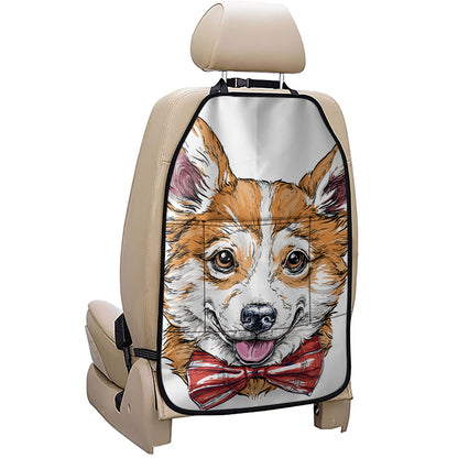 Hipster Pembroke Welsh Corgi Print Car Seat Organizers