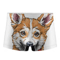 Hipster Pembroke Welsh Corgi Print Men's Boxer Briefs