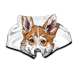 Hipster Pembroke Welsh Corgi Print Muay Thai Boxing Shorts