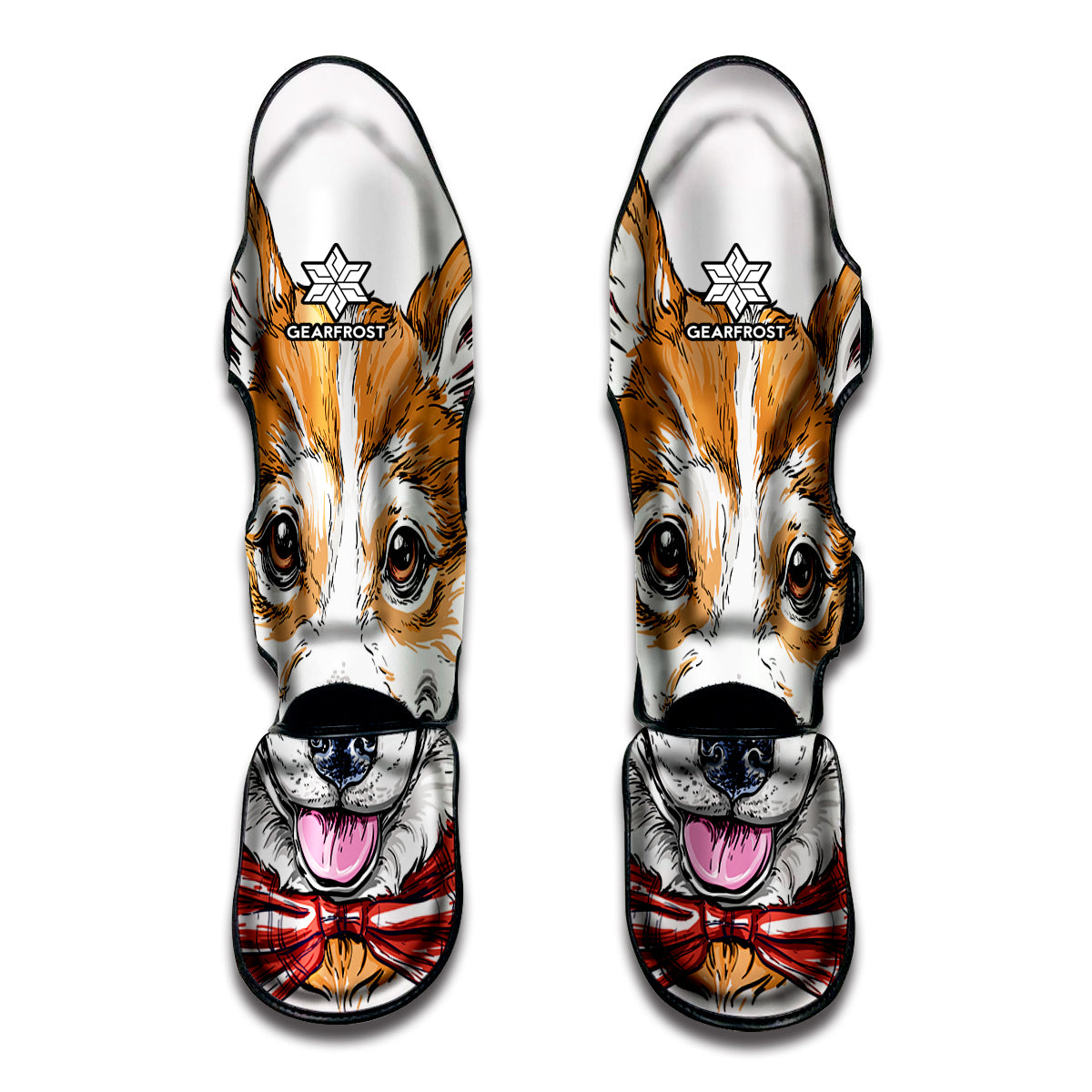 Hipster Pembroke Welsh Corgi Print Muay Thai Shin Guard