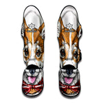Hipster Pembroke Welsh Corgi Print Muay Thai Shin Guard