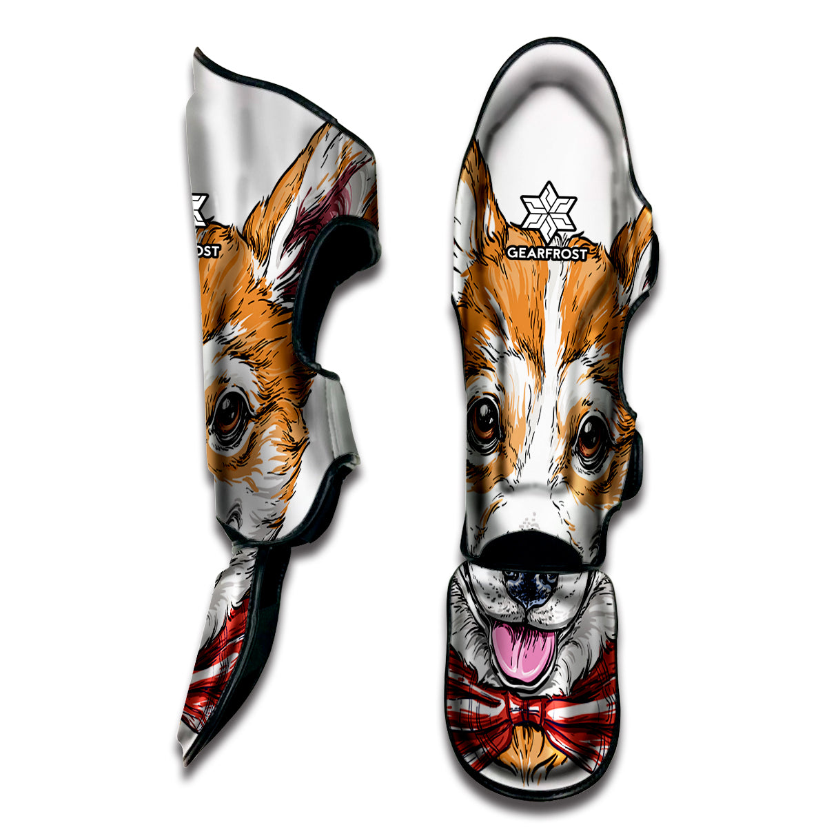 Hipster Pembroke Welsh Corgi Print Muay Thai Shin Guard
