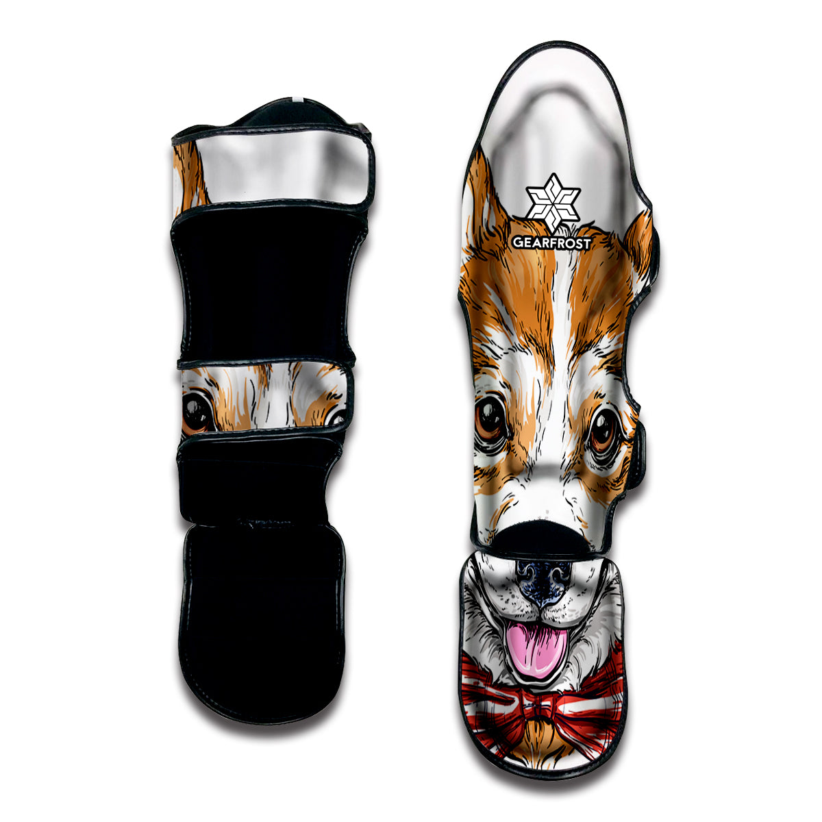 Hipster Pembroke Welsh Corgi Print Muay Thai Shin Guard